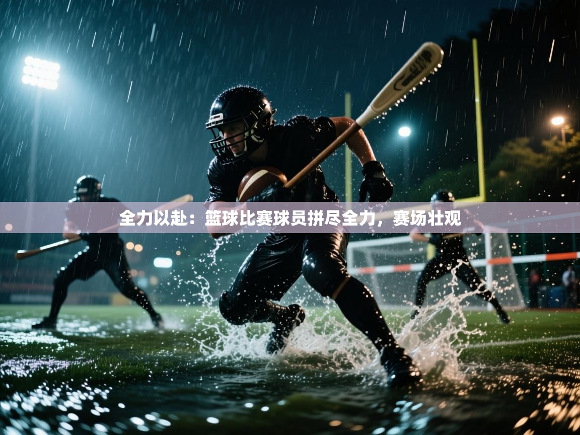 全力以赴：篮球比赛球员拼尽全力，赛场壮观